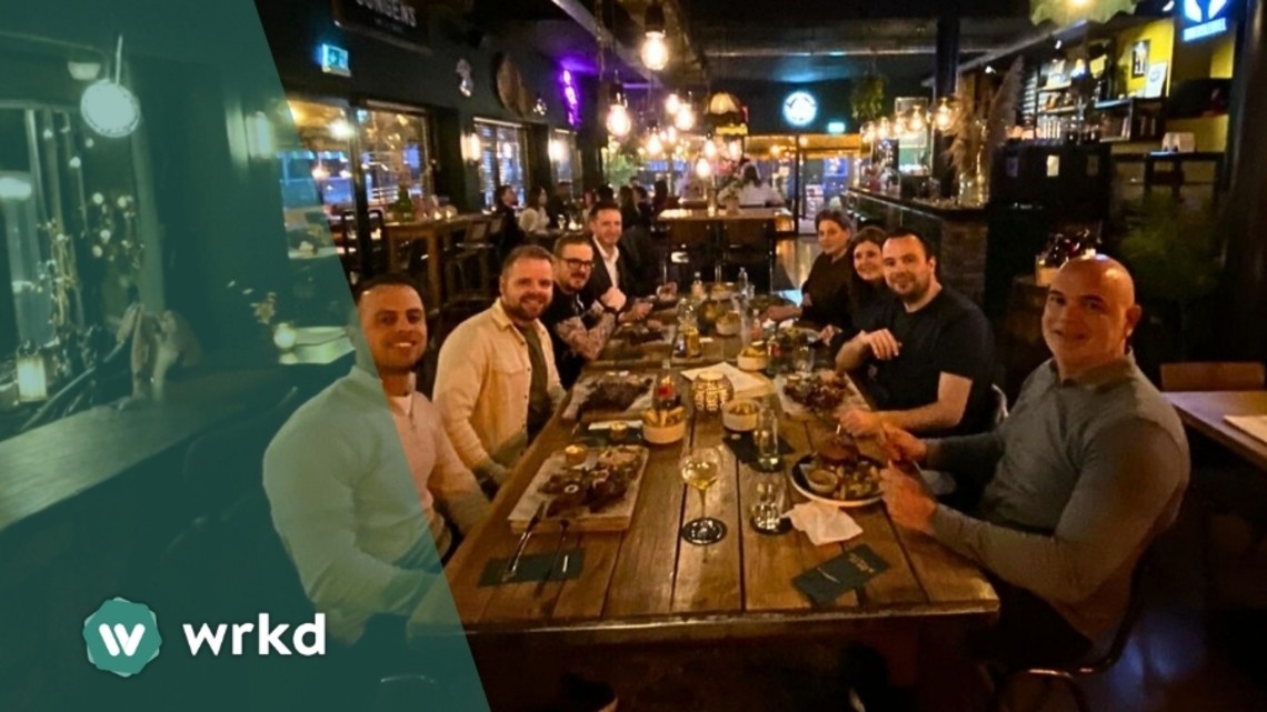 wrkd teamuitje bij de jongens