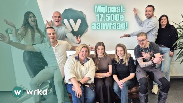 Wandel van WRKD mijlpaal 17500 aanvragen